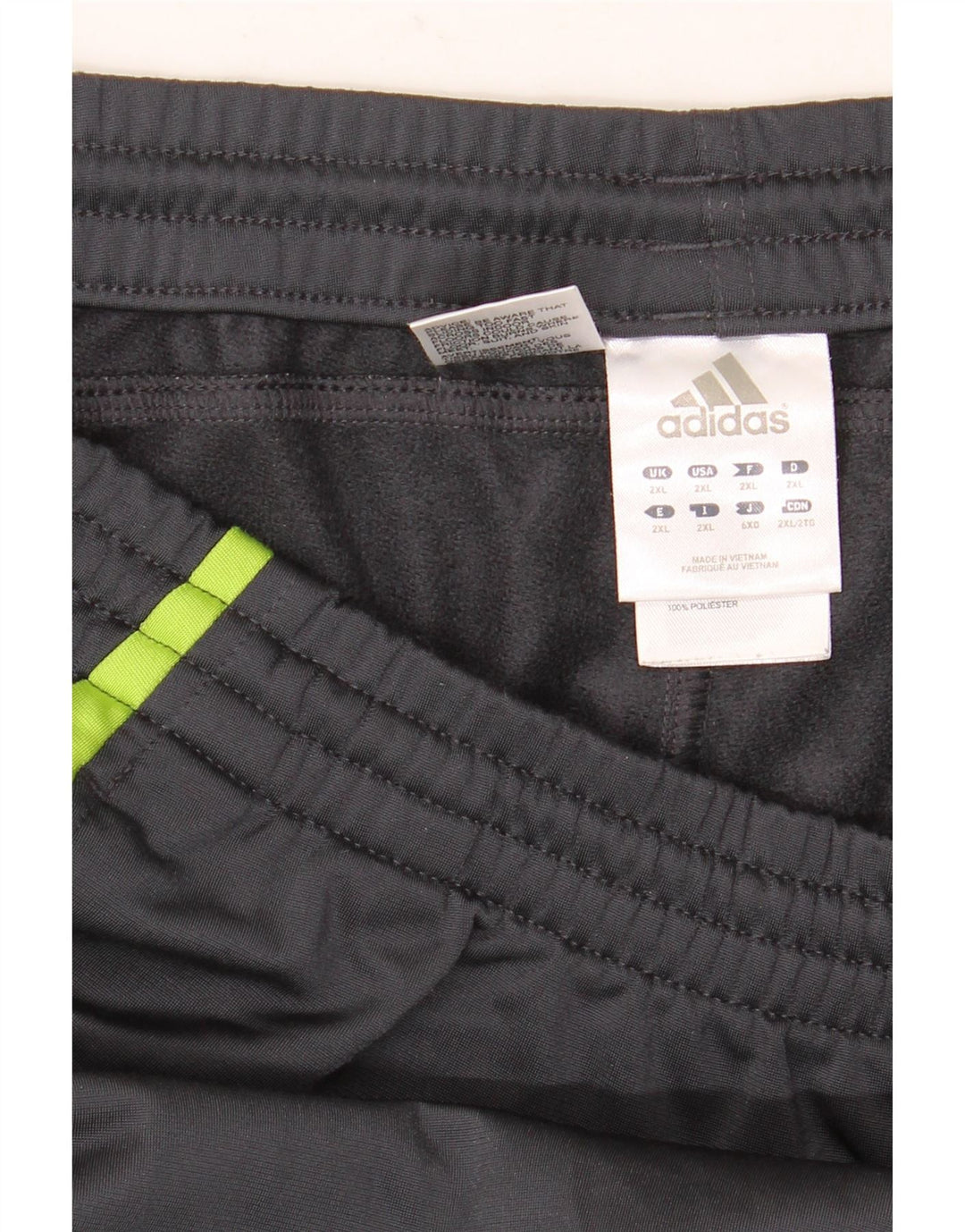 Męskie spodnie dresowe Adidas 2XL Granatowy poliester z blokami kolorów