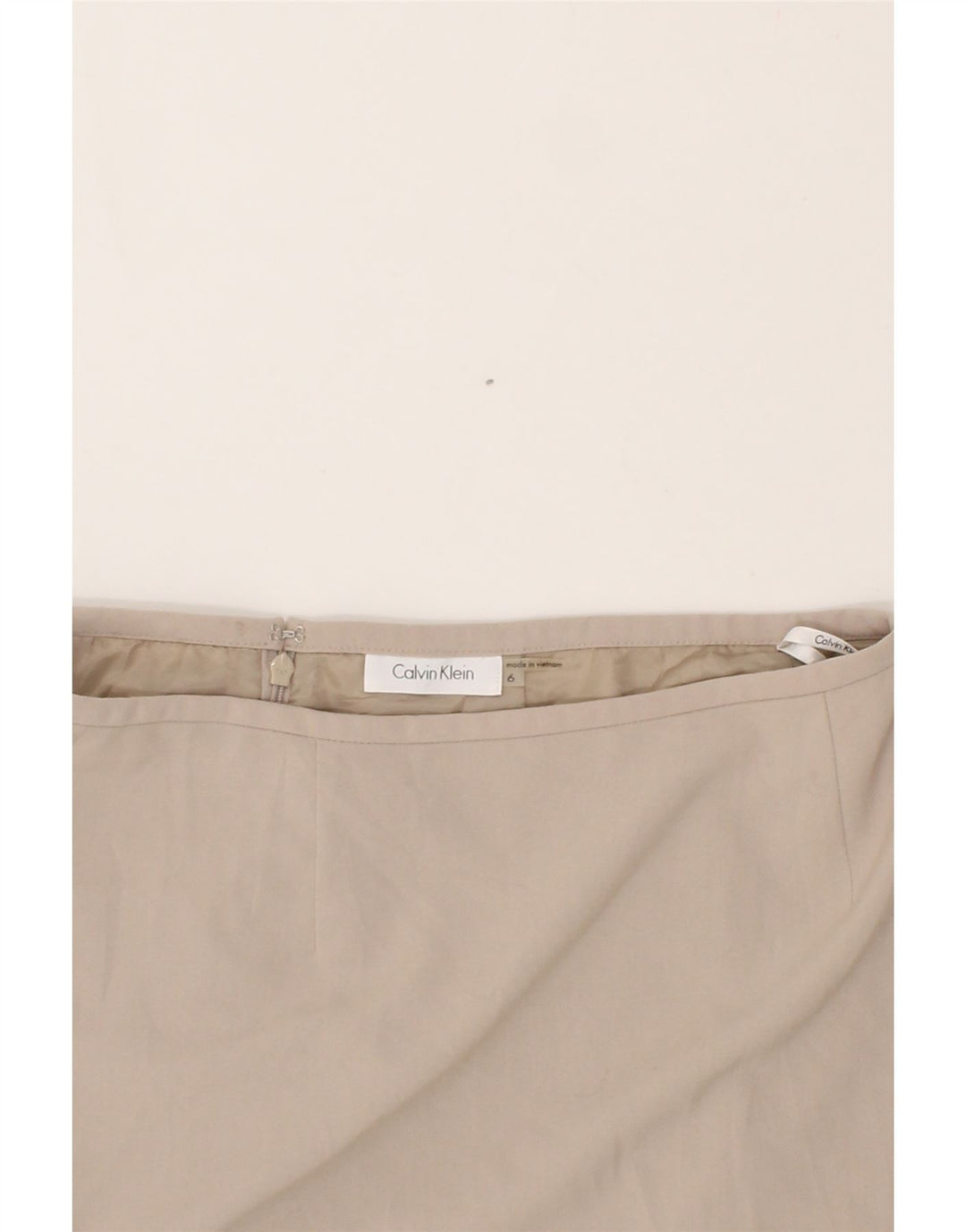 CALVIN KLEIN Womens Pencil Skirt US 6 Medium W28  Grey Polyester Vintage Calvin Klein and Second-Hand Calvin Klein from Messina Hembry 