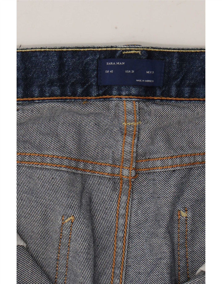 Męskie proste dżinsy Zara EU 40 Medium W31 L30 Niebieskie