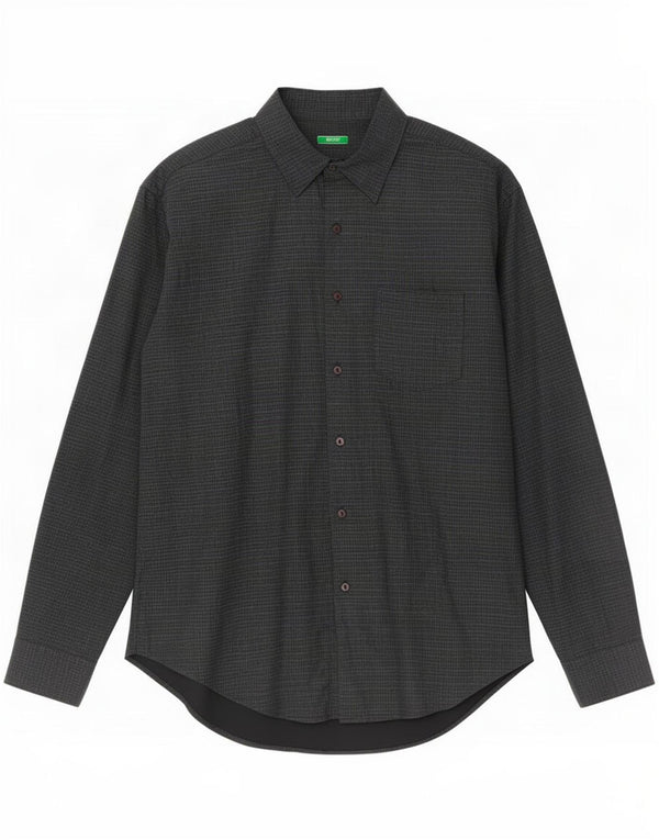 Koszula męska Benetton XL w kolorze granatowym w kratkę
