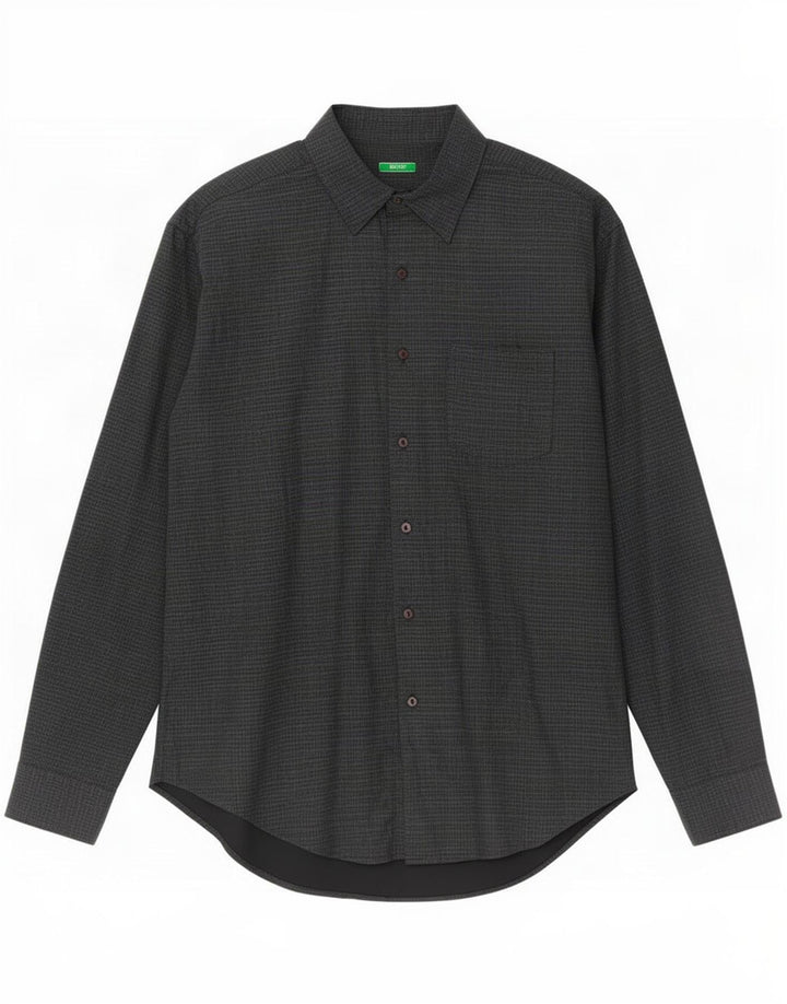 Koszula męska Benetton XL w kolorze granatowym w kratkę