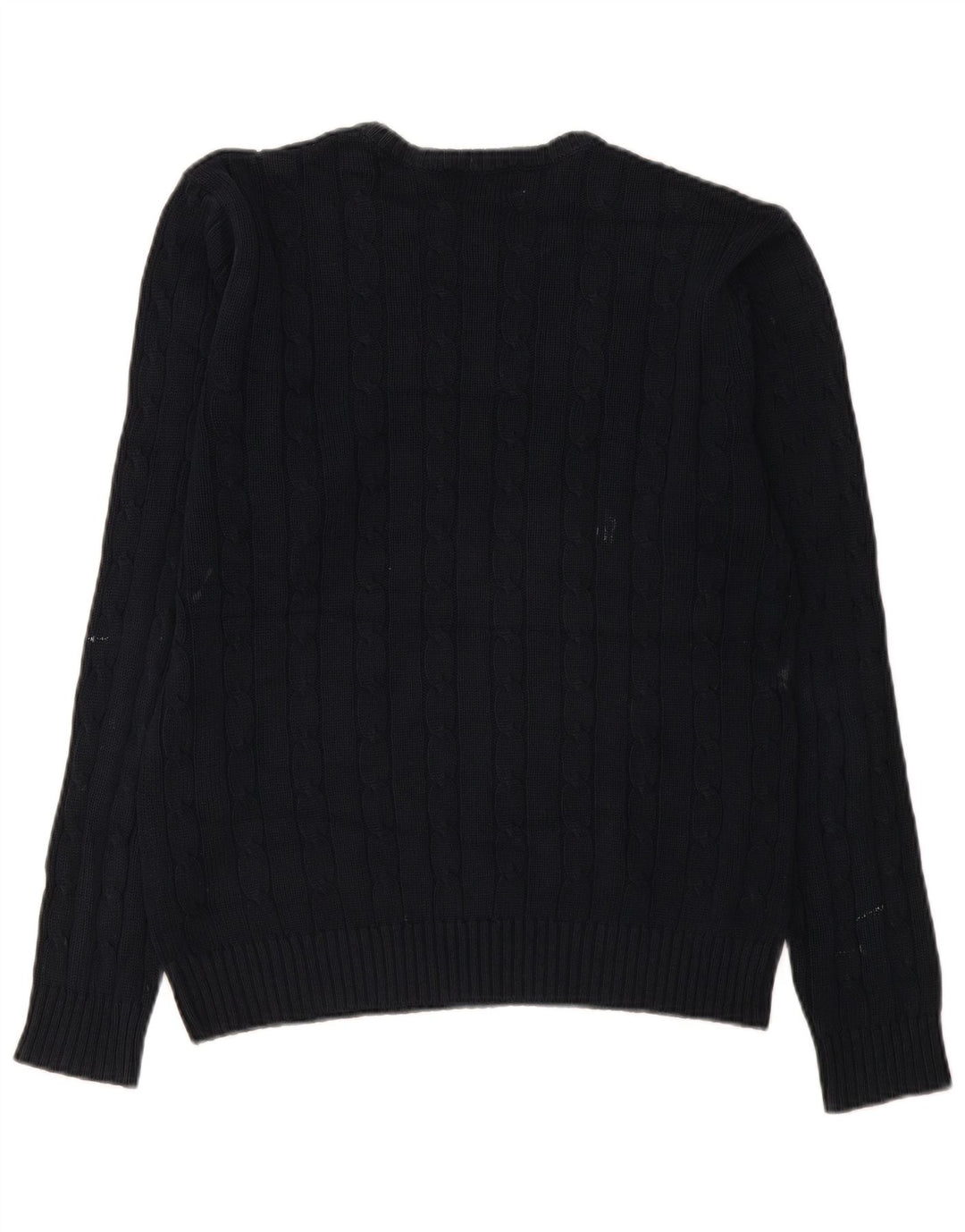 Męski sweter Marks & Spencer Blue Harbor z okrągłym dekoltem, mały, granatowy