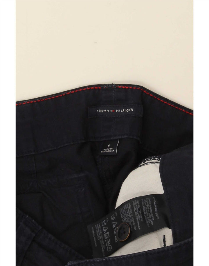 Damska spódniczka mini Tommy Hilfiger US 6 Medium W30 Granatowa bawełna