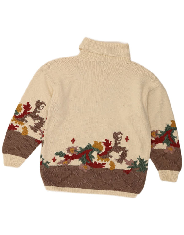 Sweter damski Genesis z okrągłym dekoltem, UK 16, duży, beżowy