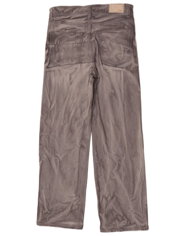 Damskie proste dżinsy Zara EU 36 XS W26 L28 Szara bawełna