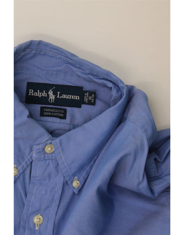 Koszula męska Ralph Lauren, rozmiar 16, duża niebieska bawełniana
