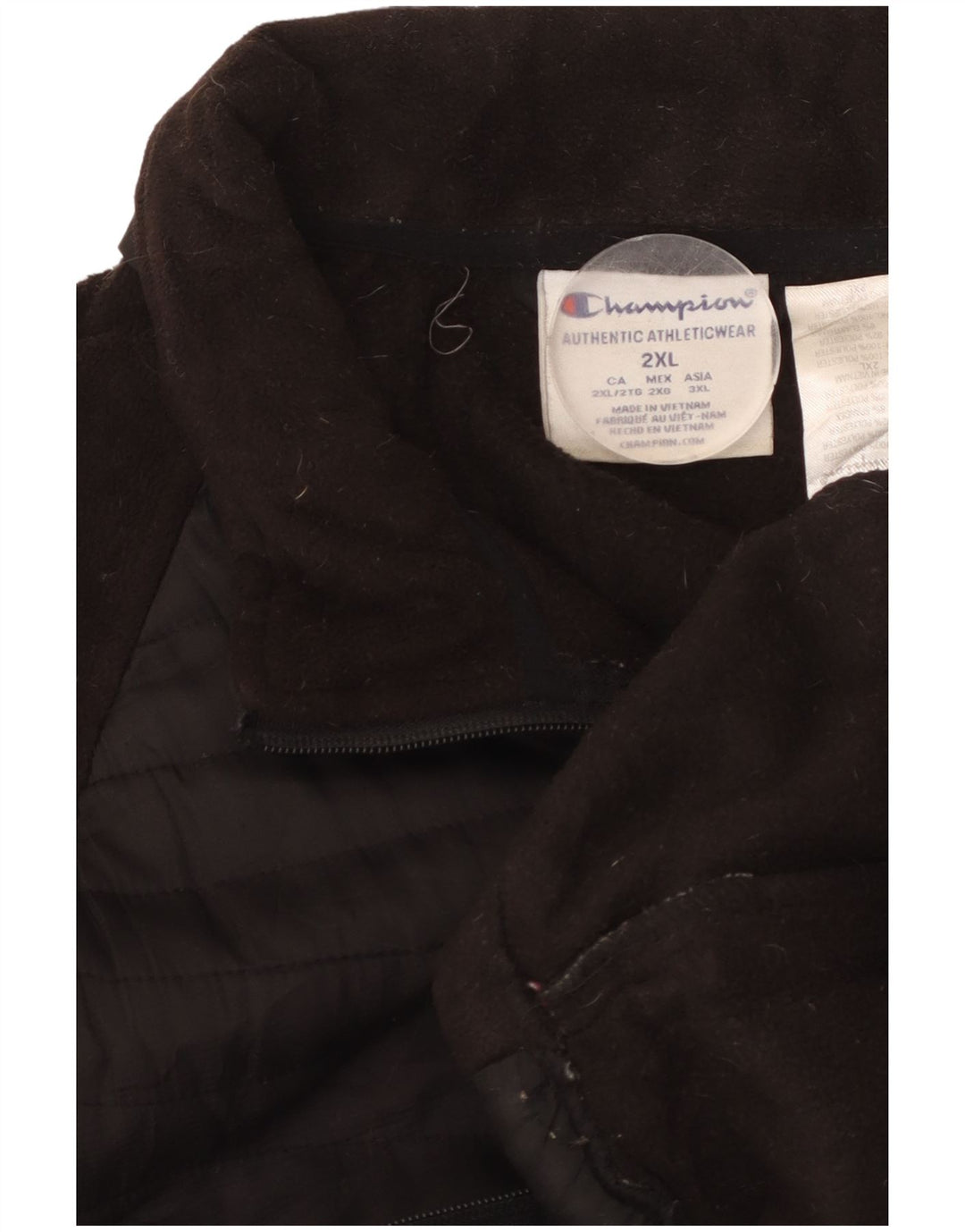Męska kurtka polarowa Champion UK 44 2XL Czarny poliester