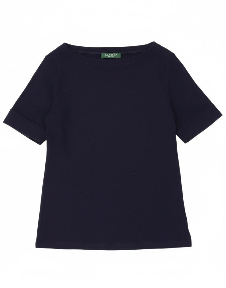 Bluzka damska Ralph Lauren Top UK 10 Small Granatowa