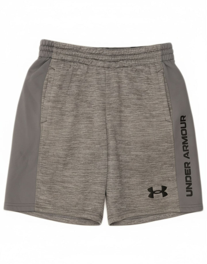 Chłopięce spodenki sportowe Under Armour Graphic 9-10 lat, średnioszare, nakrapiane