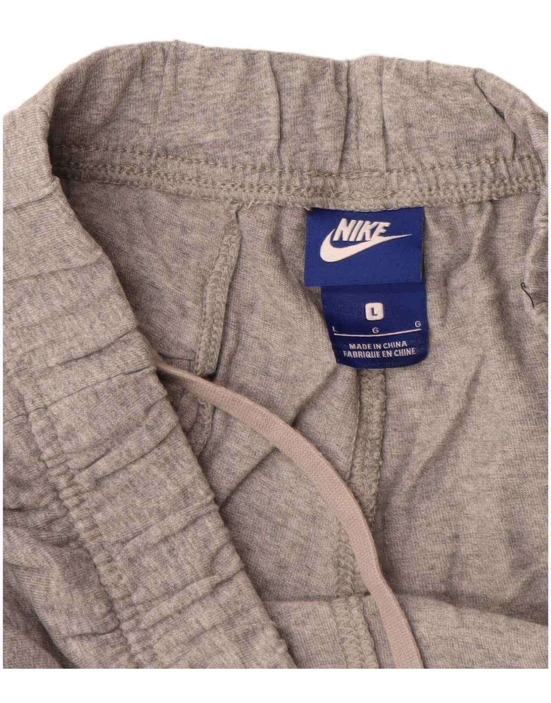 Męskie spodenki sportowe Nike, duże, szare, bawełniane