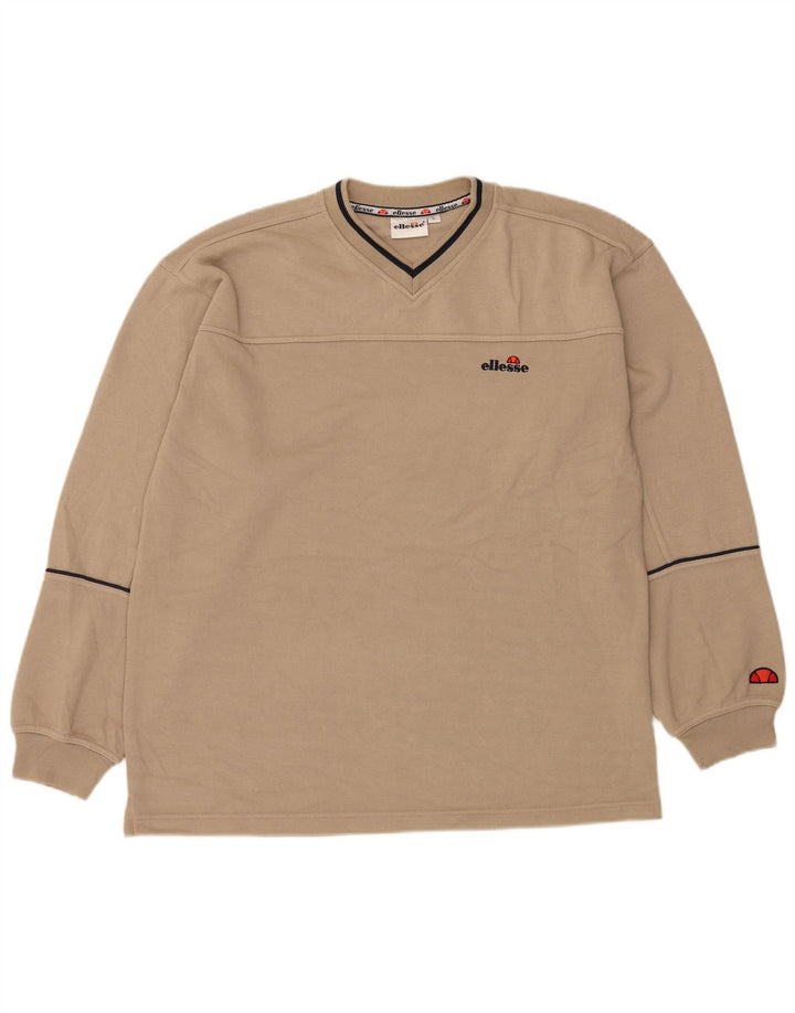 Bluza męska ELLESSE, duża, beżowa, poliester