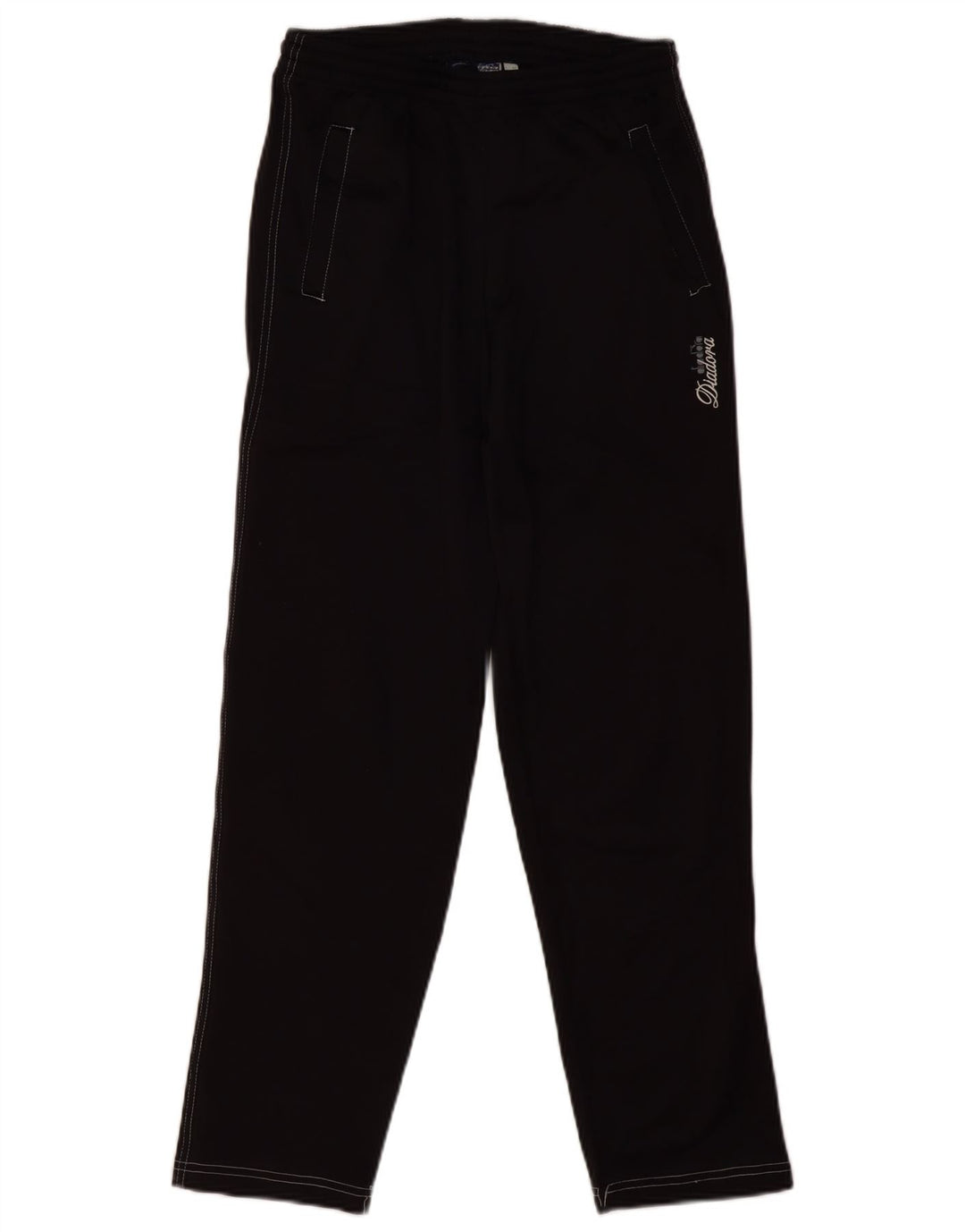 DIADORA Womens Tracksuit Trousers UK 10 Small Black Polyester