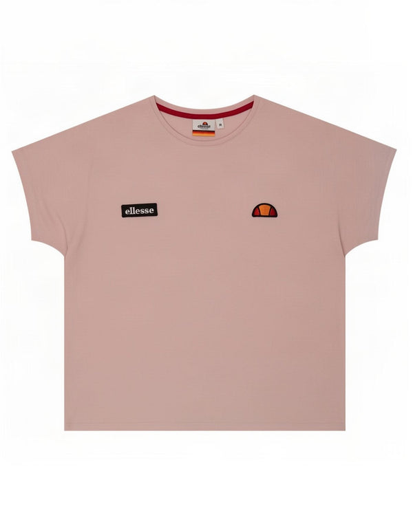 T-shirt damski Ellesse Top UK 14 Średni różowy bawełniany