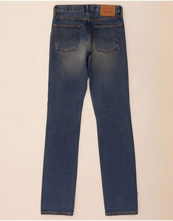 Damskie jeansy Levi's 595 Straight W30 L34 Niebieskie bawełniane