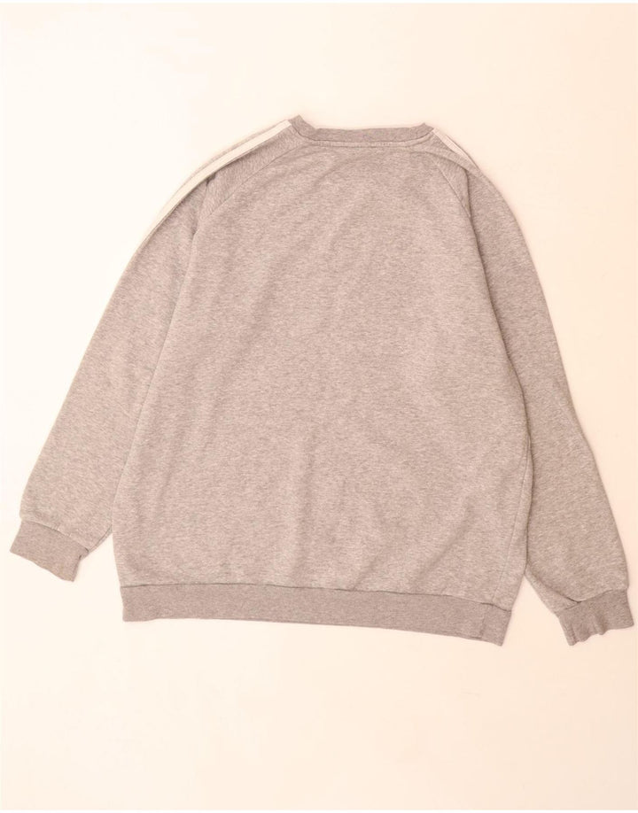 Damska bluza oversize Adidas, UK 12/14, średnia szara bawełna
