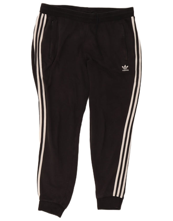 Damskie spodnie dresowe Adidas Joggers UK 18 XL Czarna bawełna
