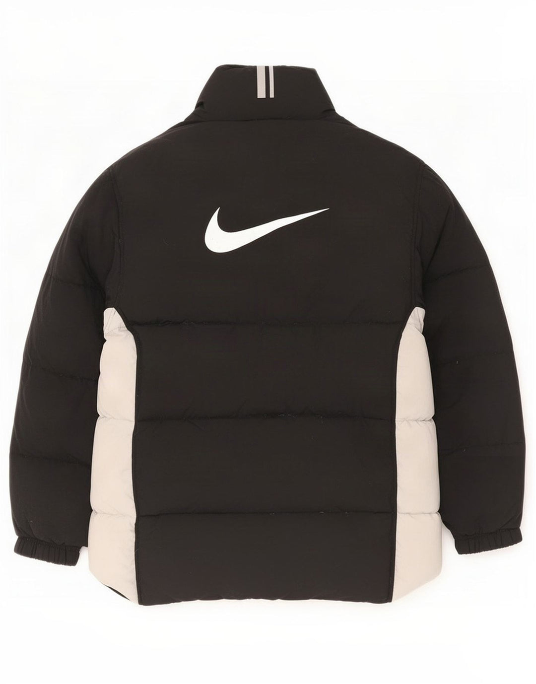 Męska kurtka Nike Graphic Padded Jacket UK 36/38 Mały czarny nylon z blokami kolorów