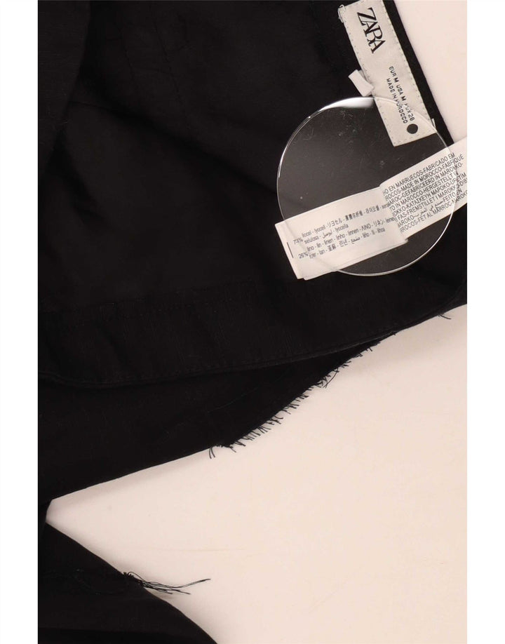 Damskie bermudy Zara Medium W28 Czarny Lyocell