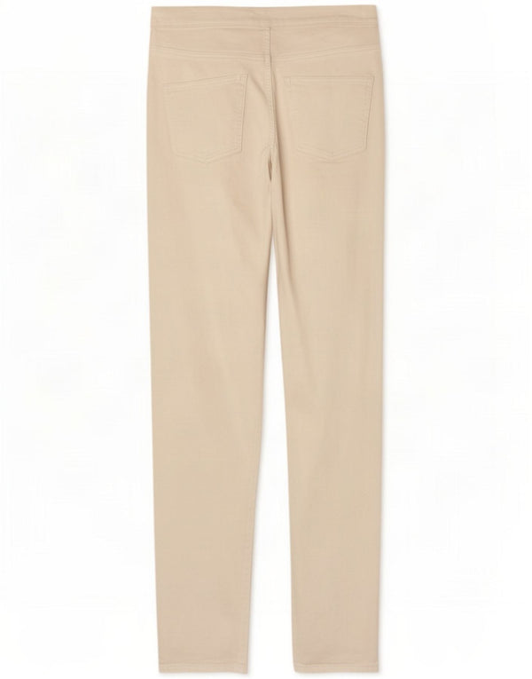 Marks & Spencer Womens Slim Casual Trousers UK 12 Medium W32 L27 White
