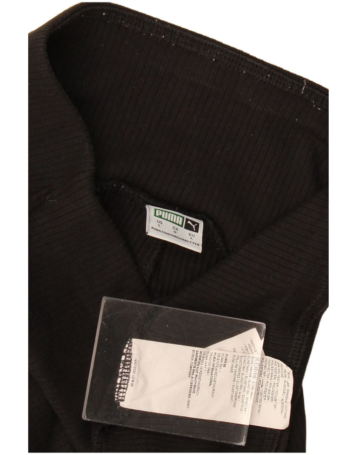 Damskie legginsy Puma UK 14, duże, czarne, bawełniane