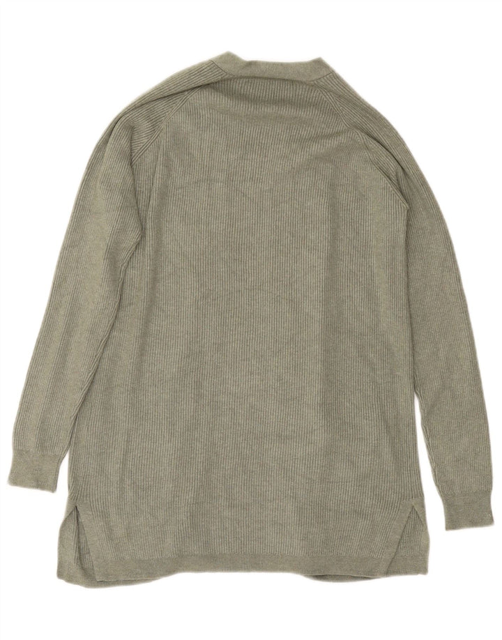 Marks & Spencer Damski sweter rozpinany UK 10 Small, zielony, wiskoza
