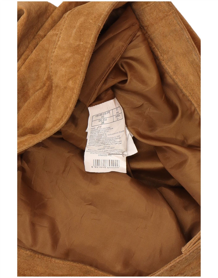 Damska zamszowa spódniczka mini Pimkie IT 44 Medium W32 Brązowa skóra