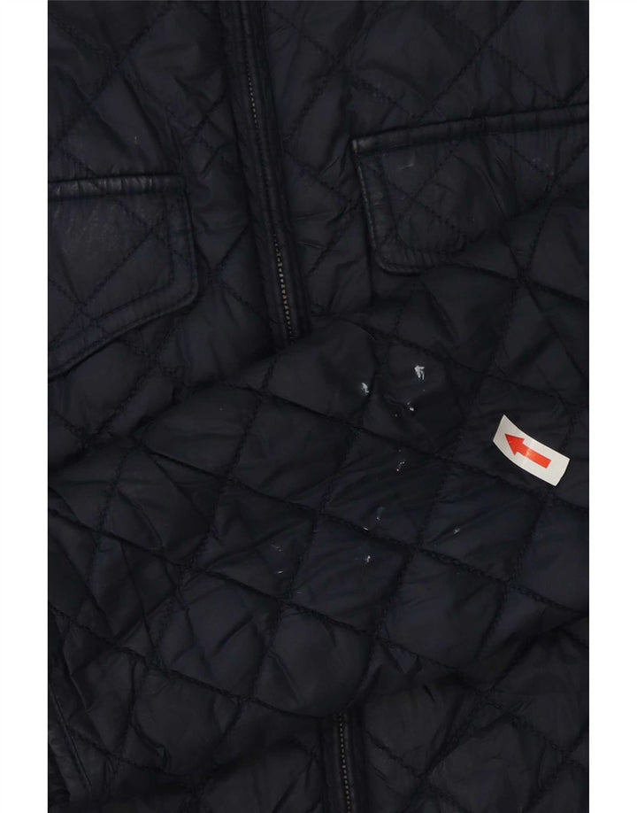 Damska pikowana kurtka Barbour UK 10, mała, granatowa