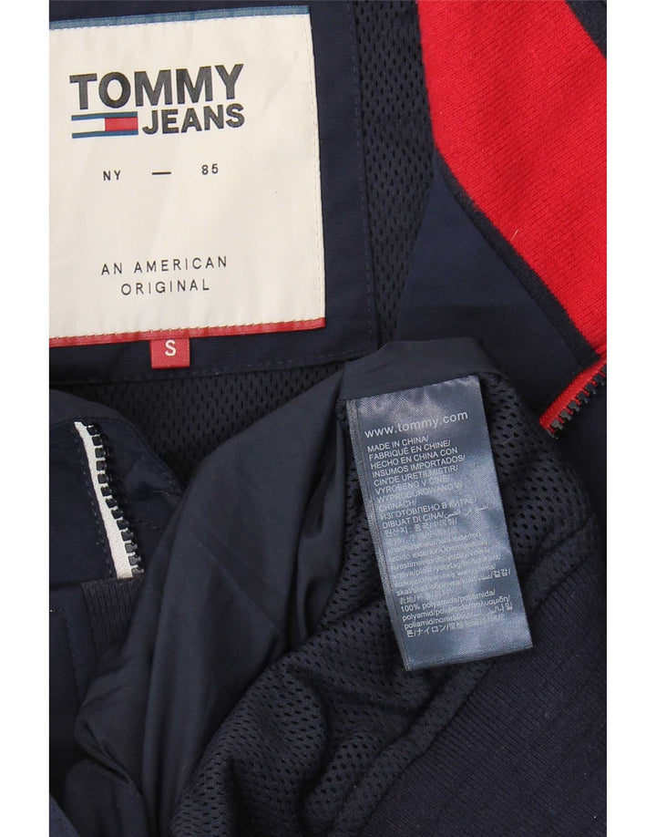 Męska kurtka bomberka Tommy Hilfiger UK 36, mała, granatowa, poliamidowa