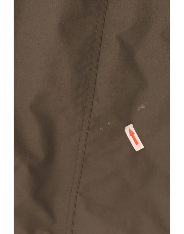 Damski ocieplany płaszcz z kapturem Fat Face UK 12, średni nylon khaki