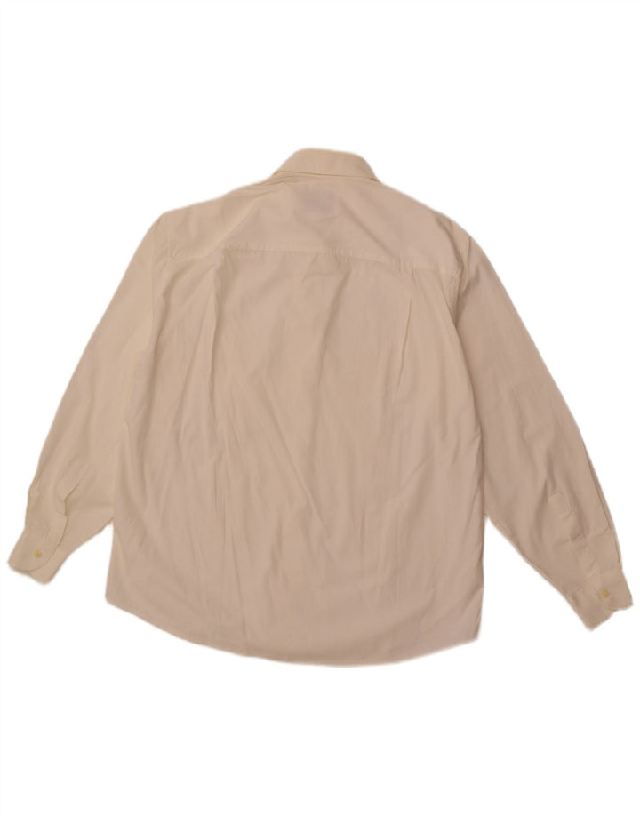 Koszula męska AZZURRA, duża, bawełniana w kolorze złamanej bieli