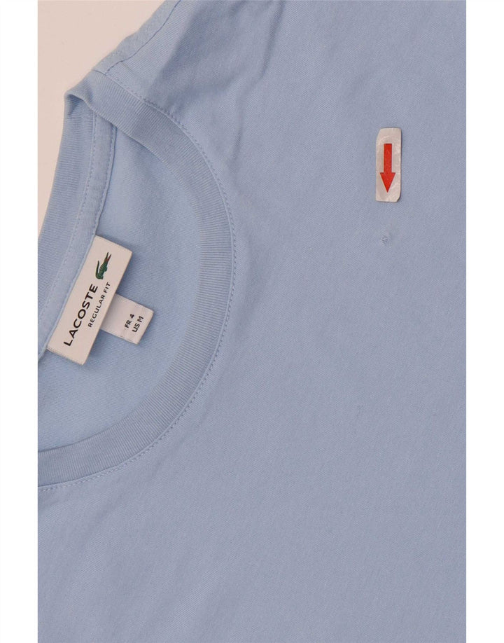 T-shirt męski Lacoste o regularnym kroju, rozmiar 4, średni niebieski, bawełniany