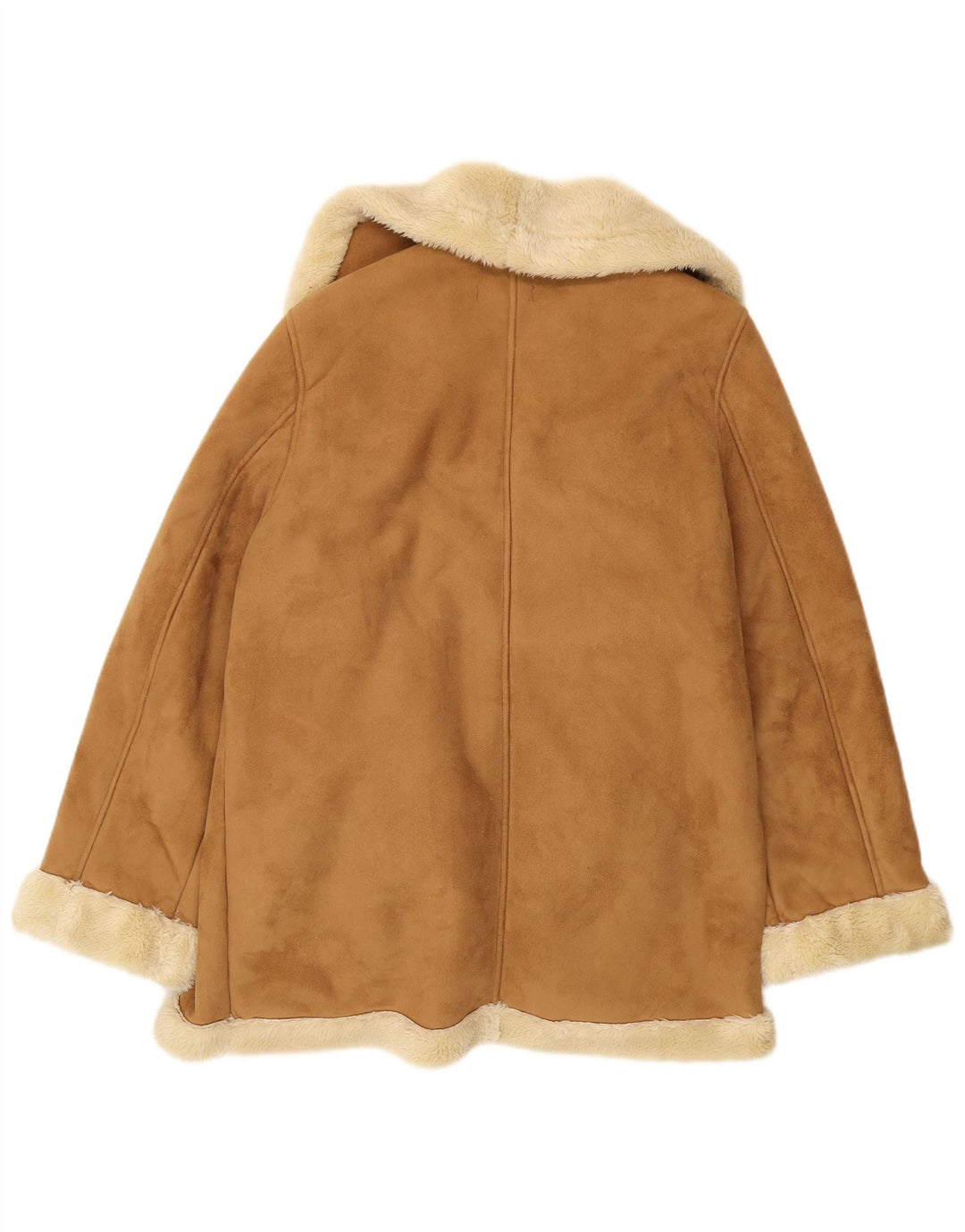 Damski płaszcz oversize Wit & Wisdom Sherpa UK 14, duży, brązowy poliester