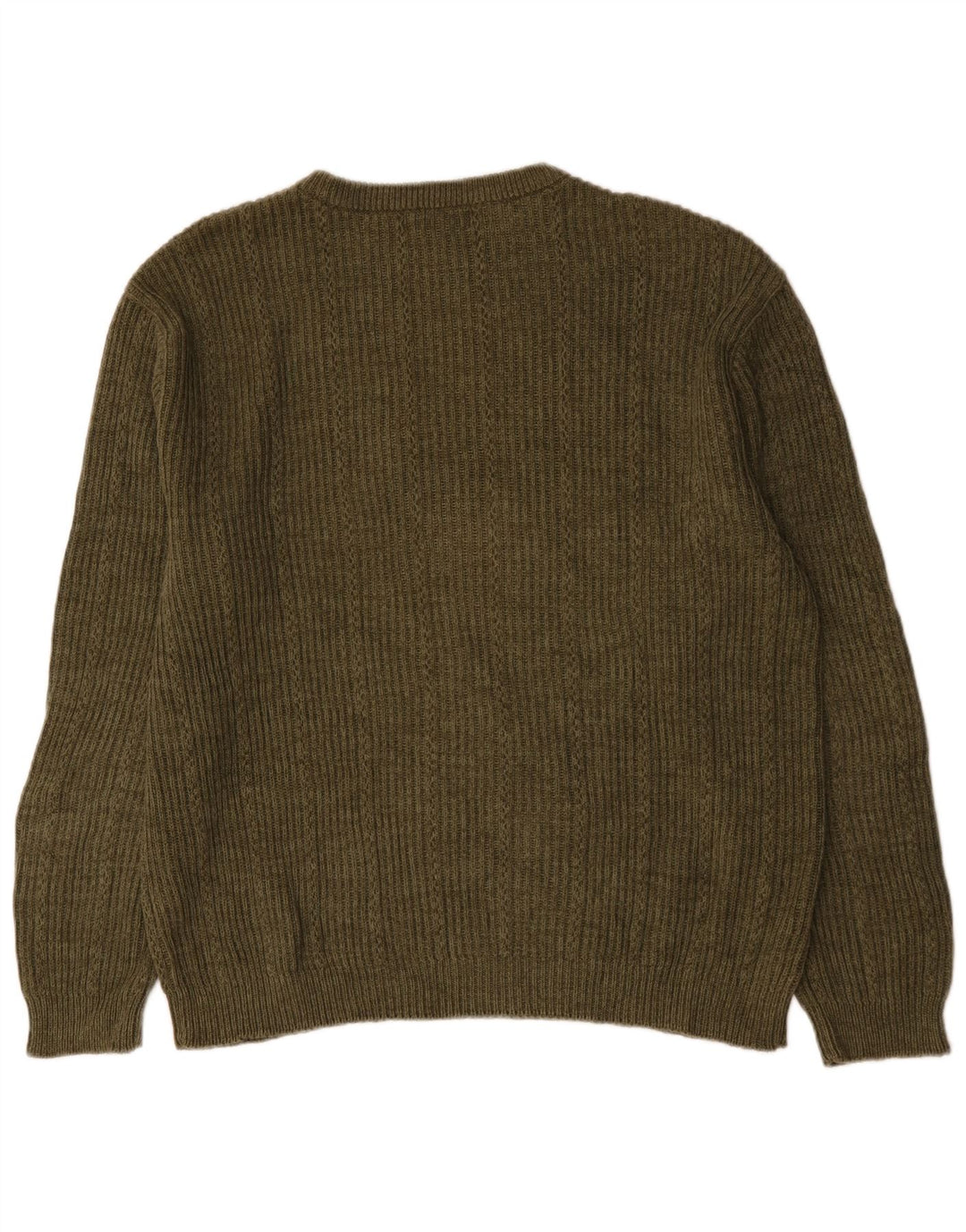 Męski sweter z okrągłym dekoltem Chaps XL, khaki