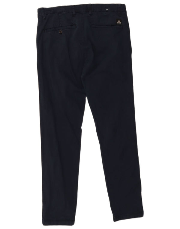 Męskie spodnie chino Zara EU 42 Large W32 L30 Granatowa bawełna