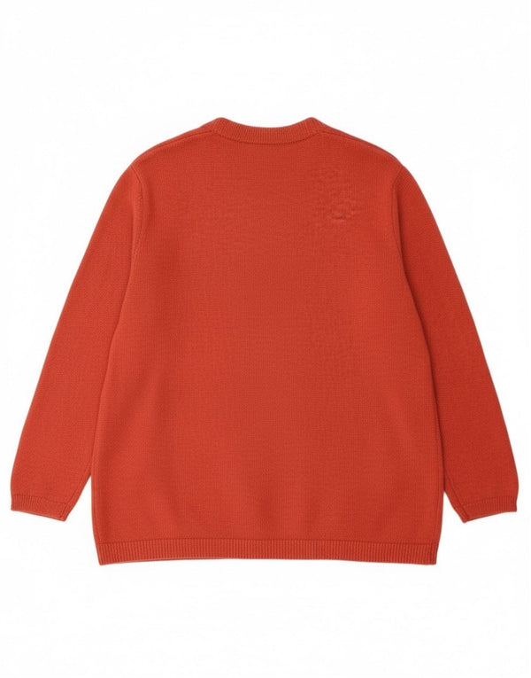 Rozpinany sweter damski Seasalt Cornwall UK 16, duży, pomarańczowy, bawełniany