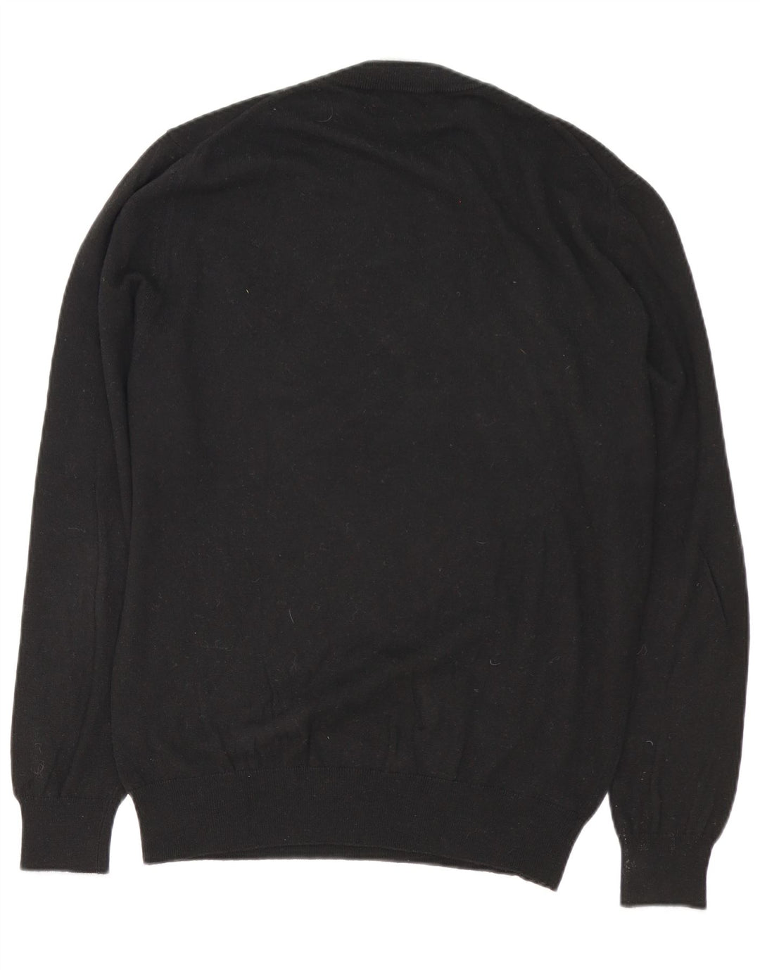 Męski sweter z okrągłym dekoltem Trussardi XL, czarny poliamid