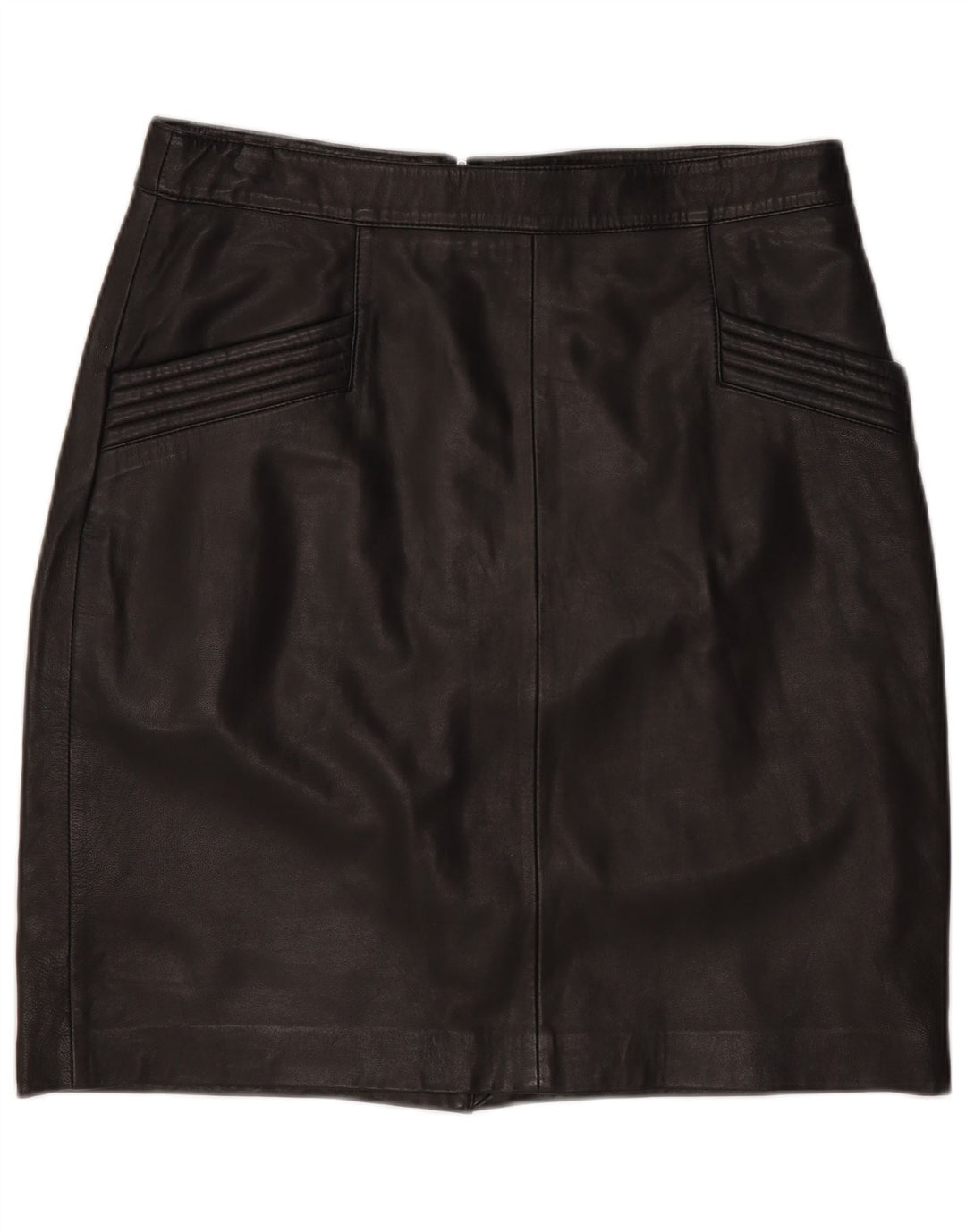 B.Young Damska mini spódniczka skórzana EU 38 Medium W30 Czarna skóra