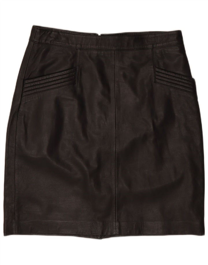 B.Young Damska mini spódniczka skórzana EU 38 Medium W30 Czarna skóra