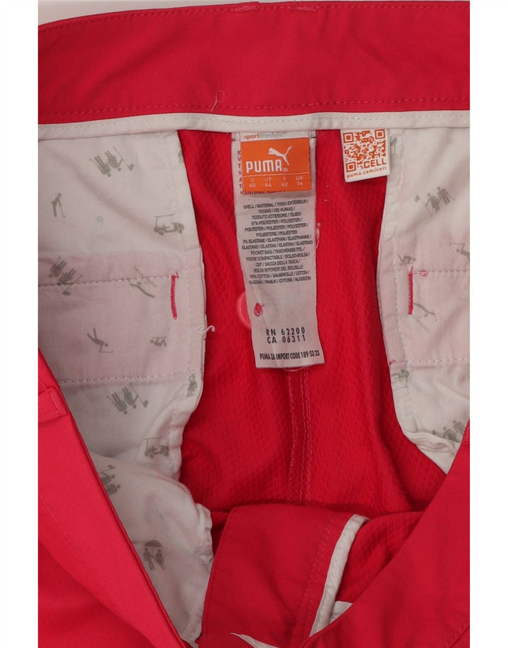 Damskie spodenki Chino Puma UK 14 Large W34 Różowy poliester