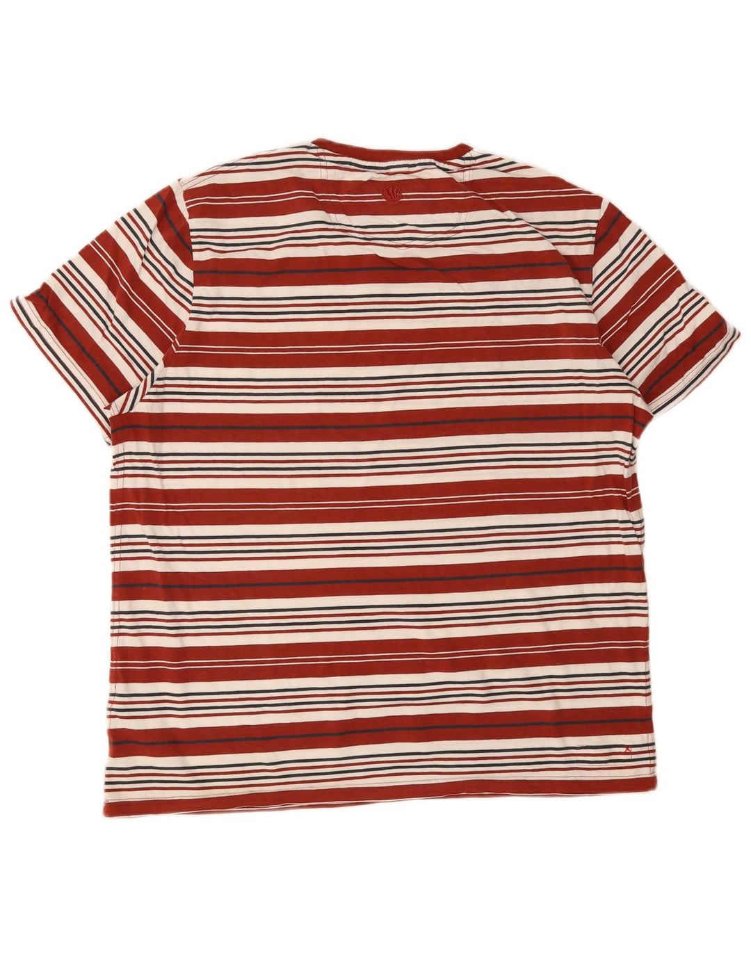 T-shirt męski Fat Face, duży, bawełniany w czerwone paski
