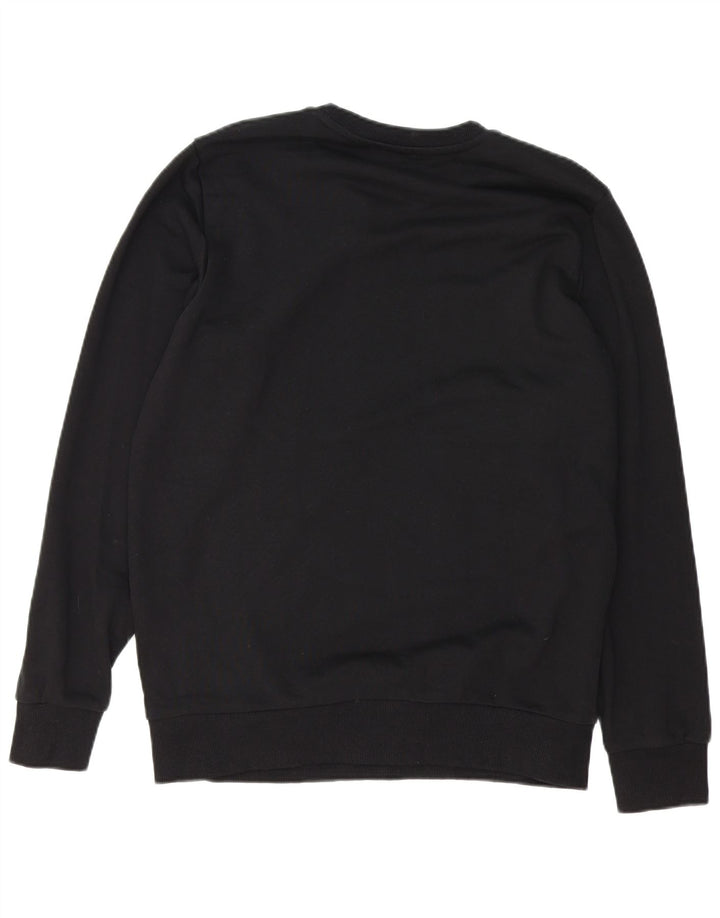 DIESEL Mens Graphic Sweatshirt Jumper Medium Black Cotton