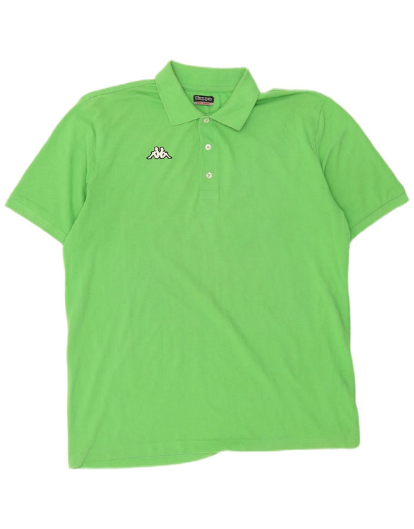 Męska koszulka polo Kappa 2XL, zielona bawełna