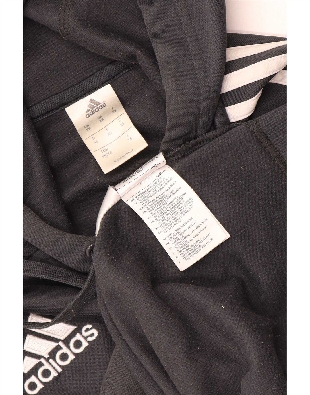 Adidas Męska bluza z kapturem XS Szary poliester