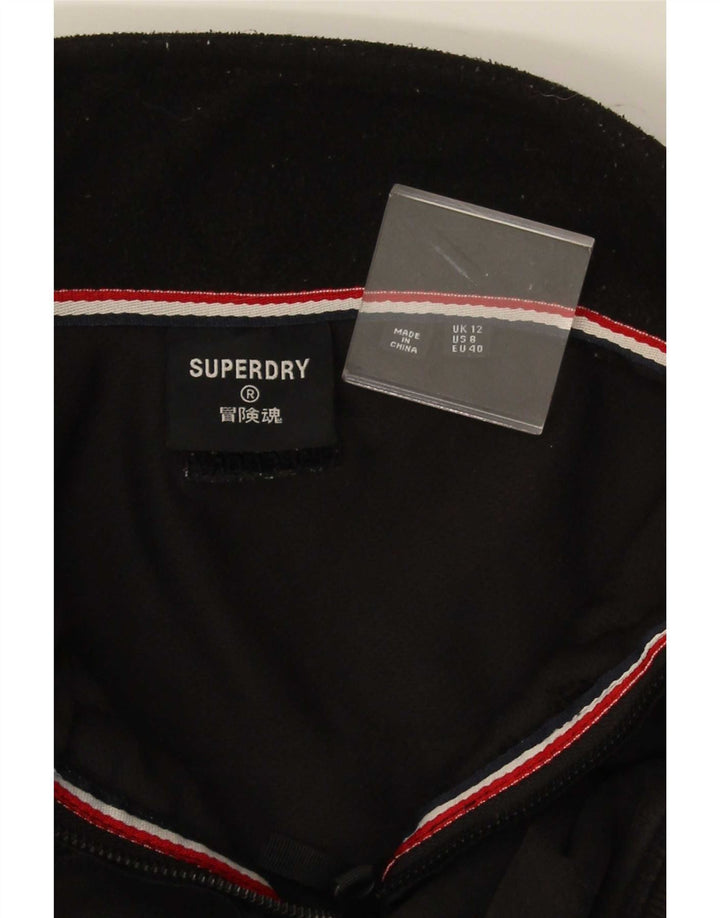 Damski sweter oversize Superdry Crop UK 12, średni czarny