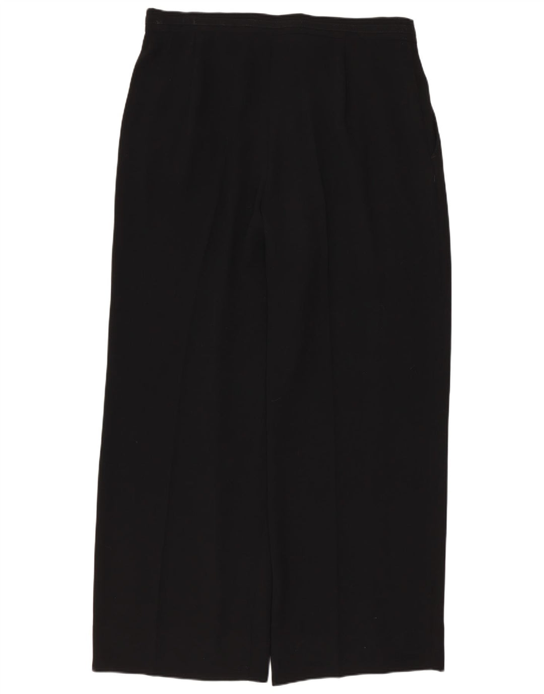 Damskie proste spodnie chino Perte by Krizia W32 L28 Czarny poliester