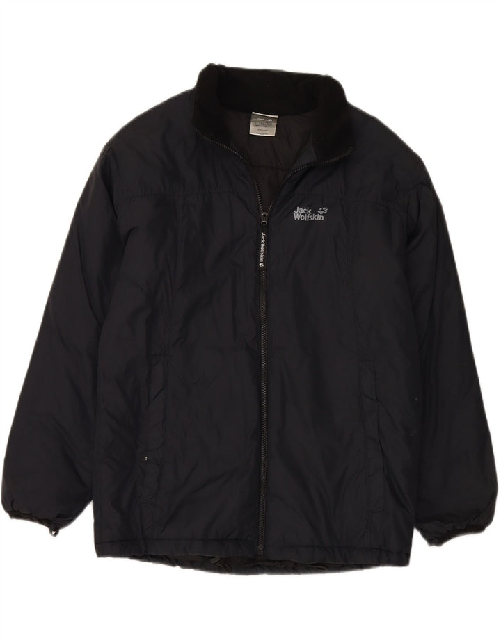 JACK WOLFSKIN Womens Padded Jacket UK 14/16 Large Black Polyamide Vintage Jack Wolfskin and Second-Hand Jack Wolfskin from Messina Hembry 