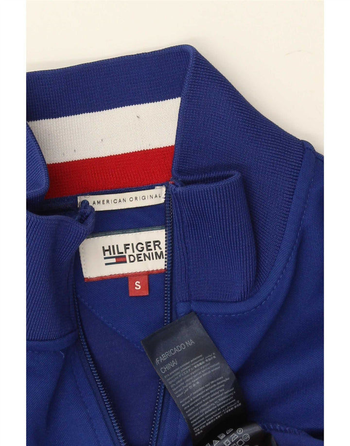 Męska kurtka dresowa Tommy Hilfiger, mała niebieska, poliester
