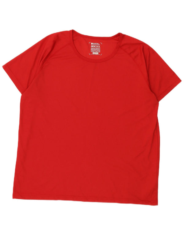 Męski T-shirt Mountain Warehouse IsoCool, 3XL, czerwony poliester