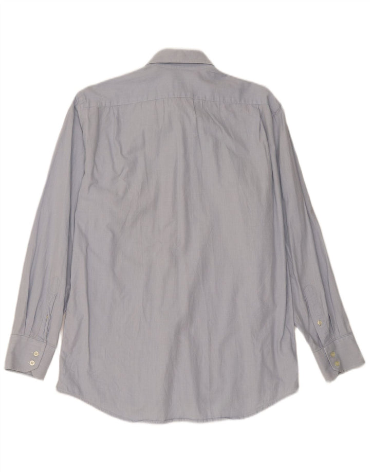 LACOSTE Mens Shirt Size 40 Medium Blue Cotton