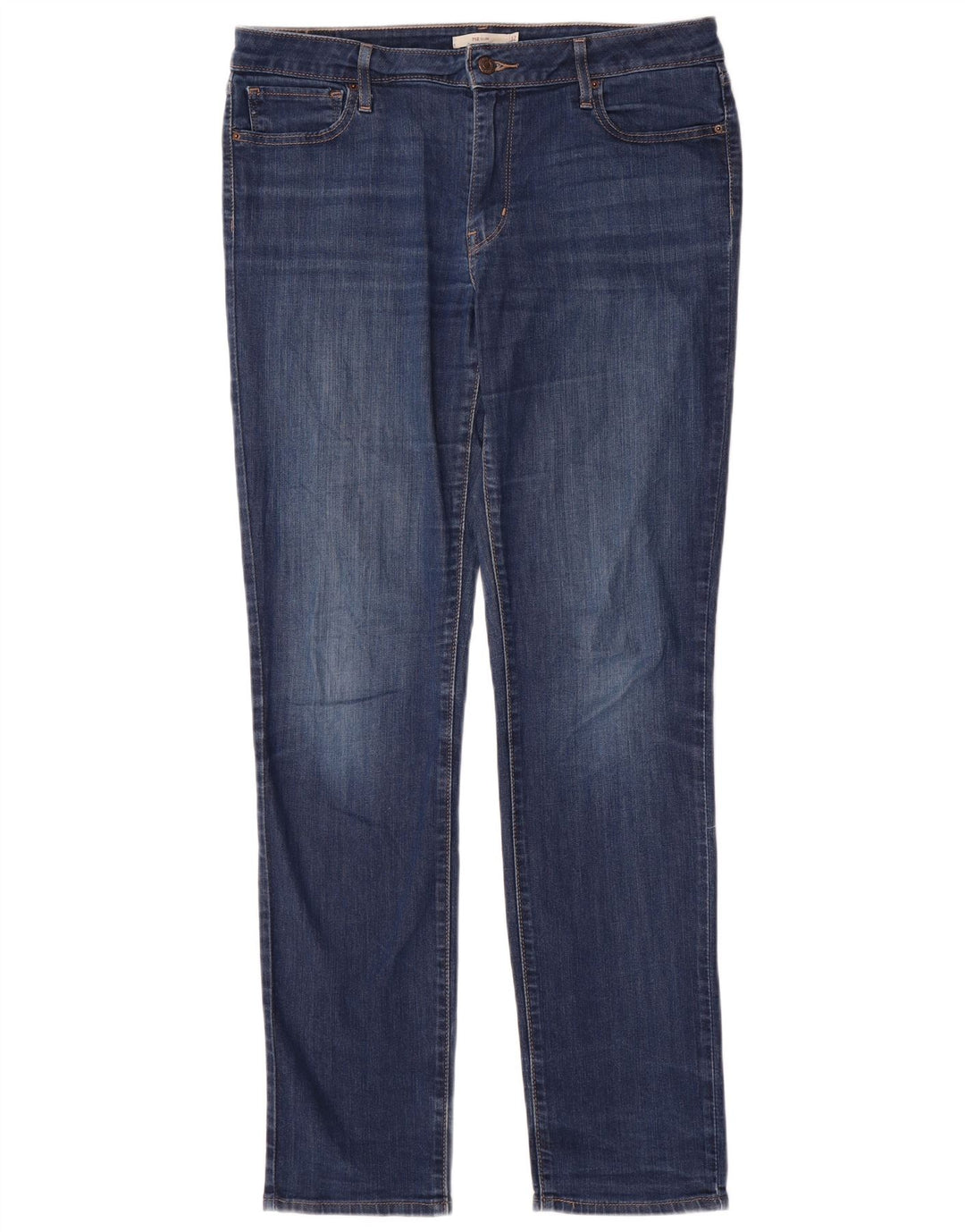 Damskie jeansy LEVI'S 712 Slim W32 L34 Niebieska bawełna